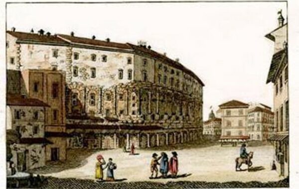 Il teatro Marcello a Roma in un’illustrazione del 1810 Il teatro Marcello a Roma in un’illustrazione del 1810